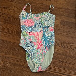 Lilly Pulitzer larue one piece sink or swim print size 8